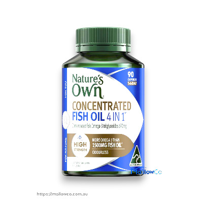 Nature's Own 4 In 1 Concentrated Fish Oil 90 Capsules - Cosmetics & Health 1pcs - Image 1