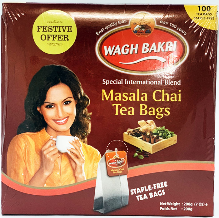 Wagh Bakri Masala Tea Bag - Sugar & Tea 200gm - Image 1