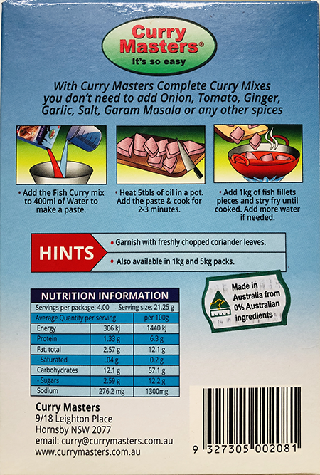 Curry Masters Fish Curry - Spices & Premix 1pcs by Curry Master - Image 2