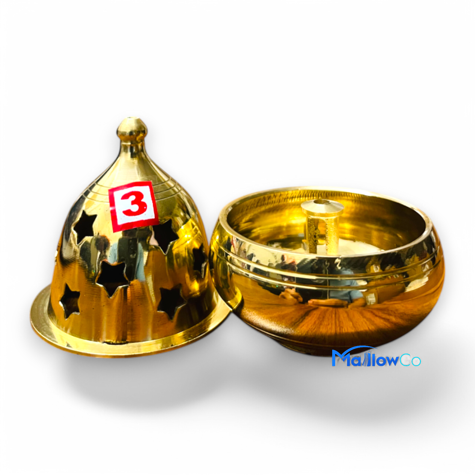 Apple Deep Dhupauro Brass 125gm - Festive & Occasions 1pcs - Image 1
