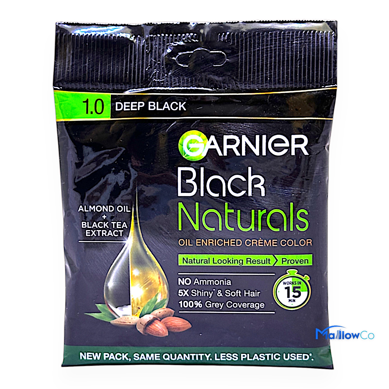 Garnier Natural Creme Color 1.0 Deep Black 20gm - Cosmetics & Health 20gm