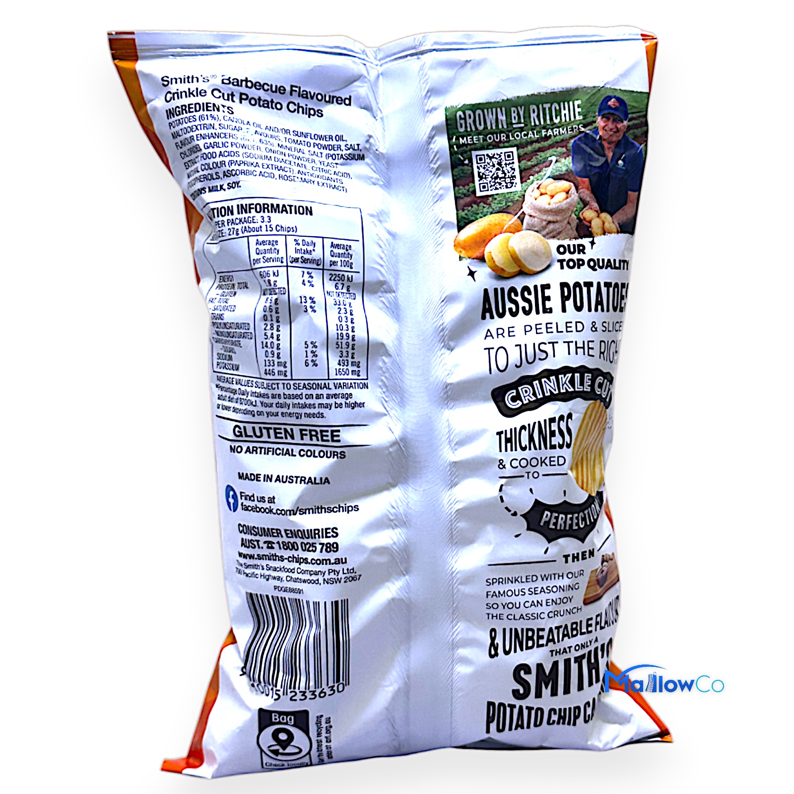 Smith’s Barbecue Potato Chips – Classic Crinkle-Cut Snack - Snacks & Biscuit 90gm - Image 2