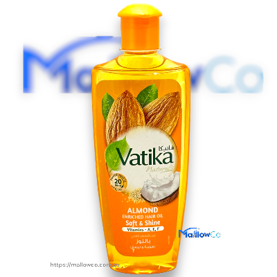 Vatika Natural Almond Soft and Shine Hair Oil 200ml - Cosmetics & Health 200ml - Image 1