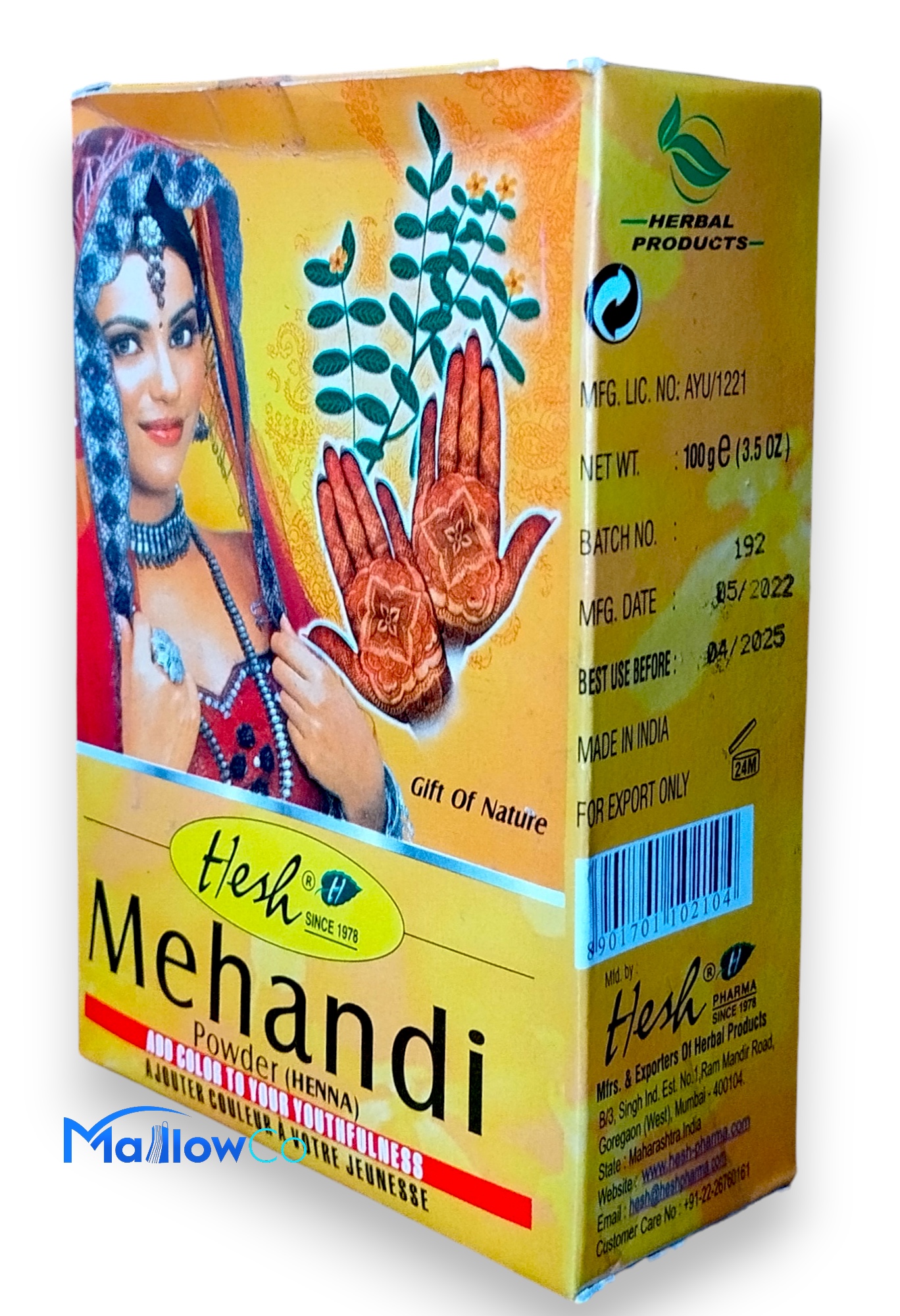 Hesh Mehandi Powder - Cosmetics & Health 1pcs - Image 2
