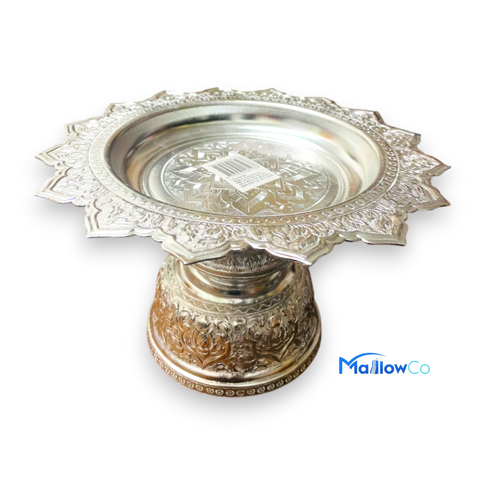 SIlver Plated Tika Dani  Medium and Large - Festive & Occasions 28cm - Image 1
