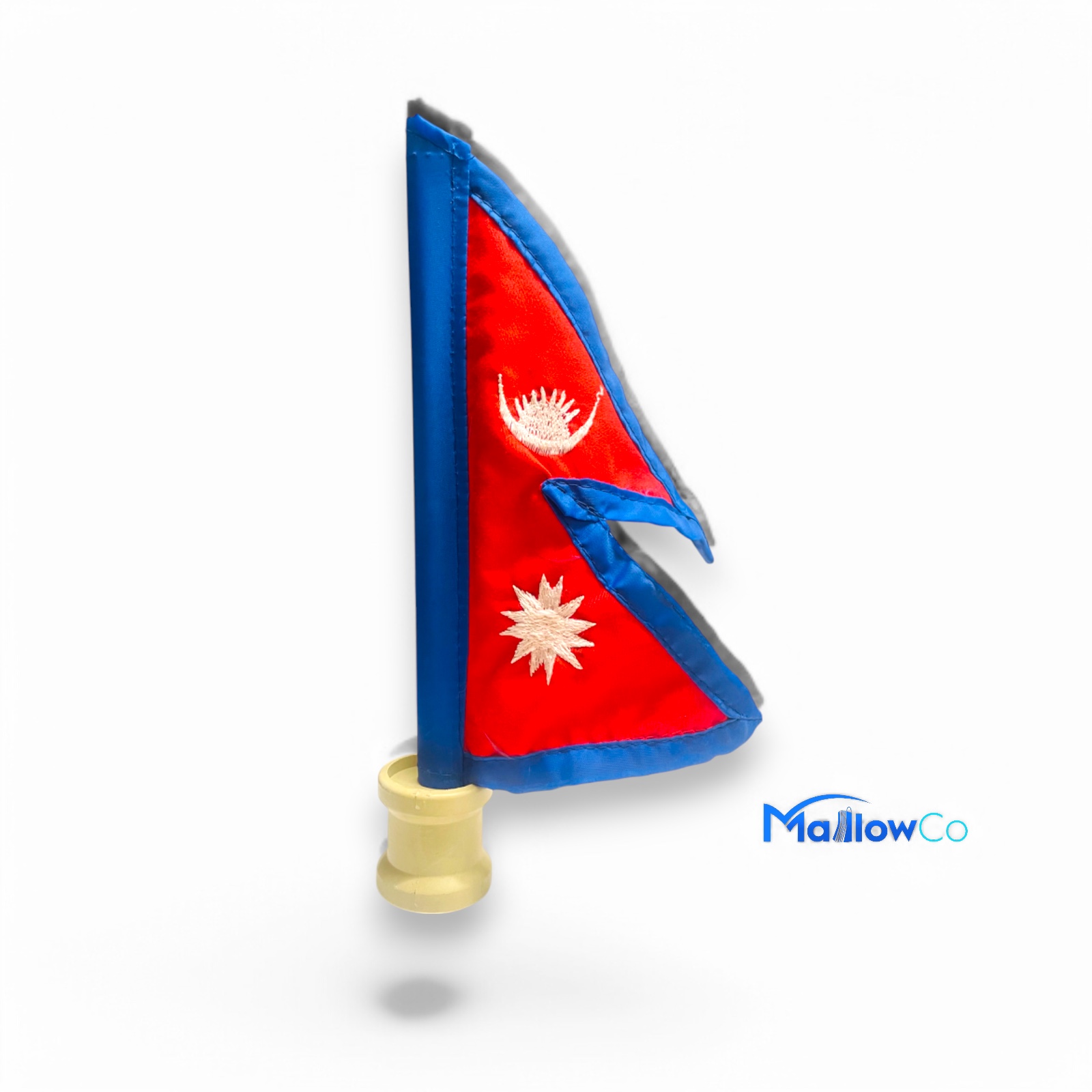 Nepal Flag With Stand 10 inch - Festive & Occasions 1pcs - Image 1