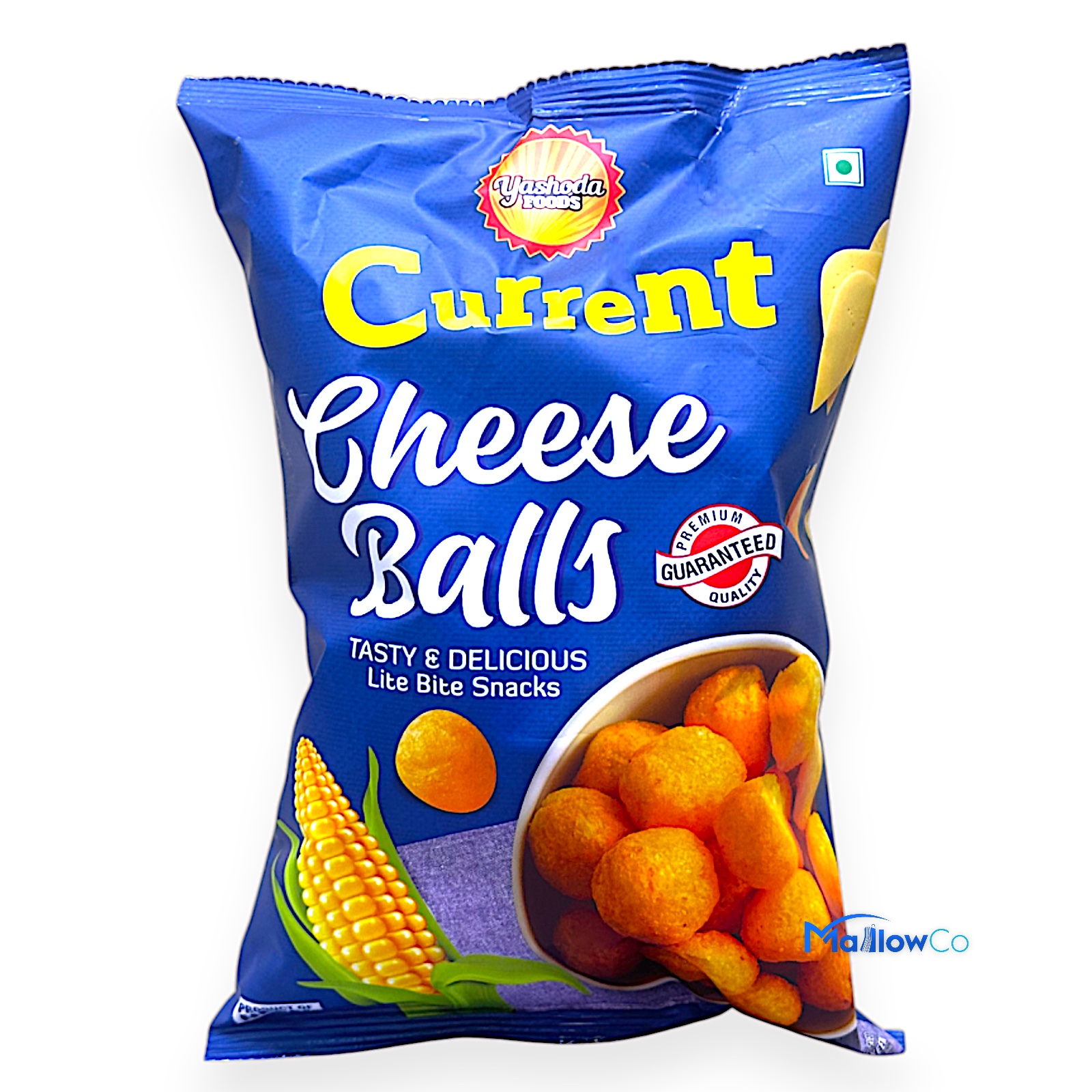 Current Cheese Ball with Corn – Crunchy & Cheesy Corn Snack - Snacks & Biscuit 60gm - Image 1