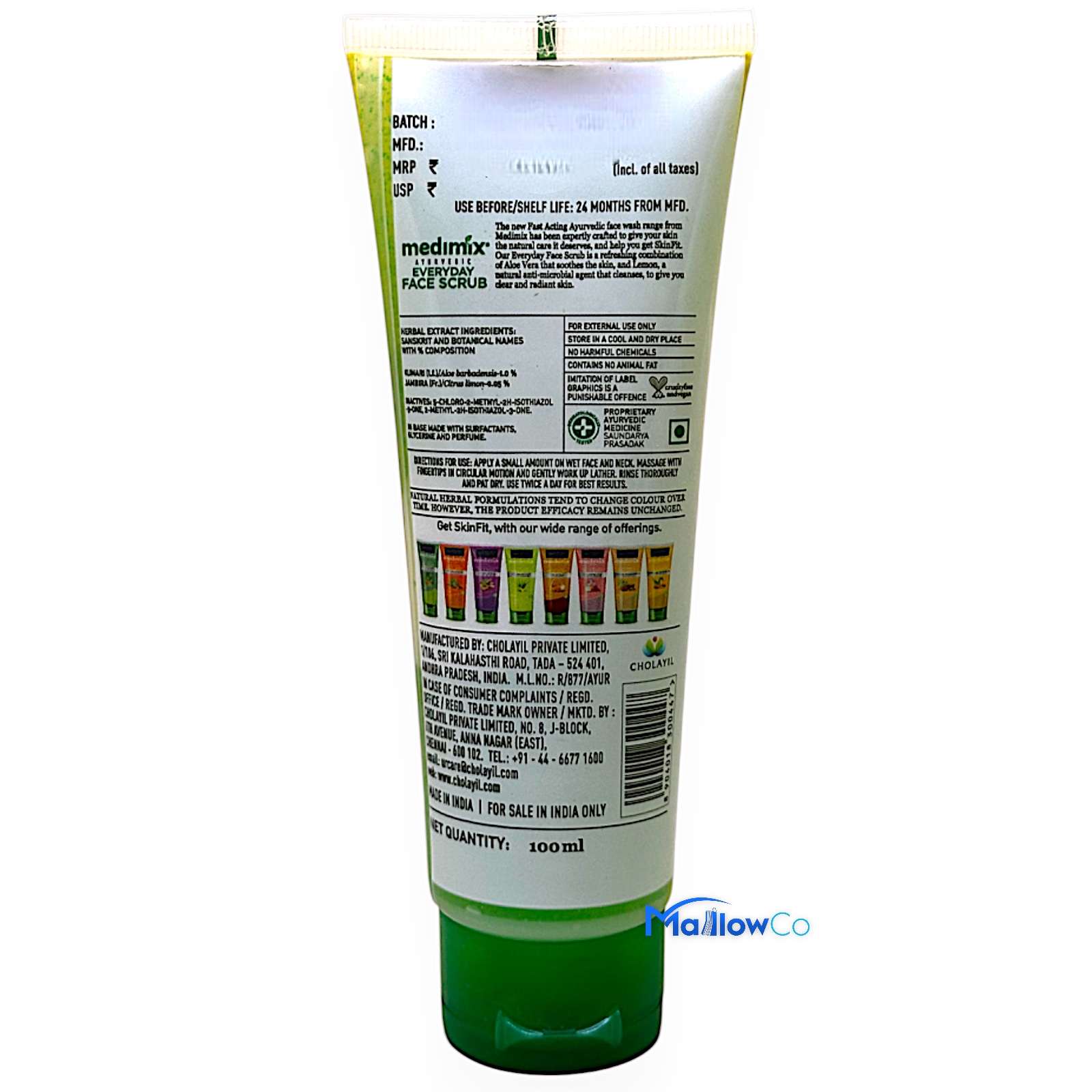 Medimix Ayurvedic Everyday Face Scrub - Cosmetics & Health 100ml - Image 2