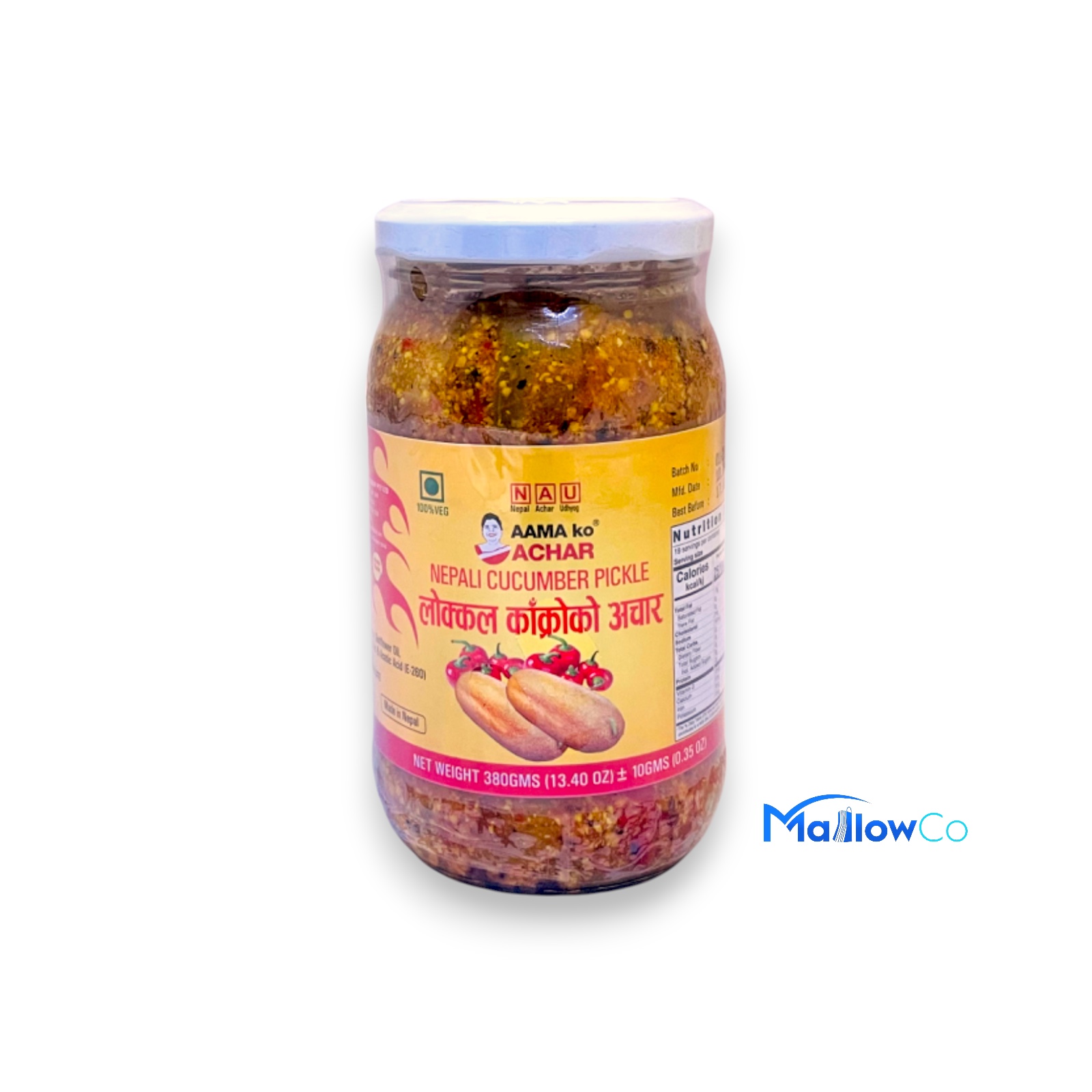 Aamako Nepali Cucumber Pickle || Local Kakroko Achar - Spices & Premix 1pcs by Aamako Achar - Image 1