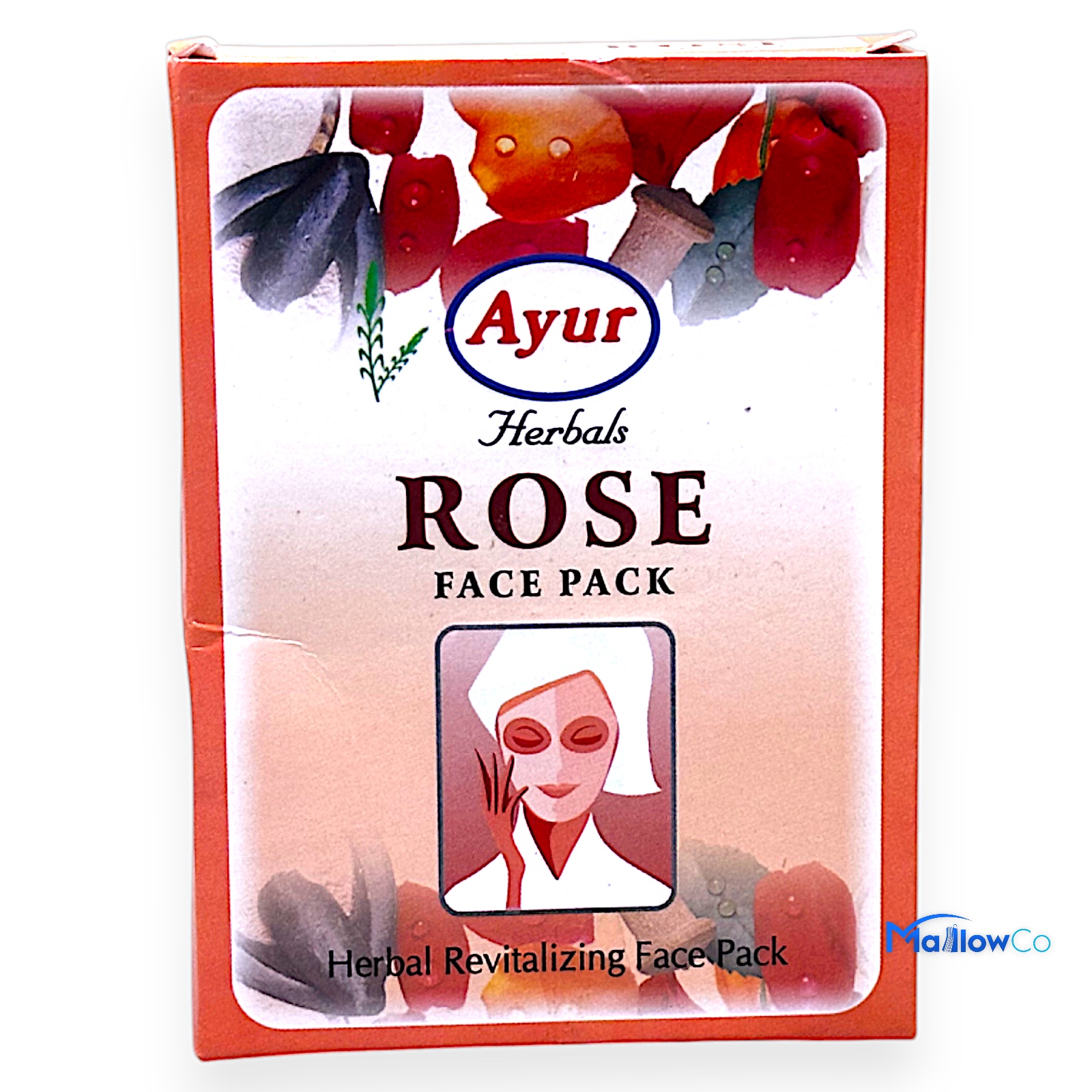 Ayur Herbal Rose Face Pack - Cosmetics & Health 100gm - Image 1