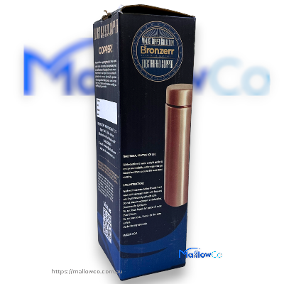 Bronzerr Copper Water Bottle Type 13 Dark Brown - Kitchen & Utensils 1lt