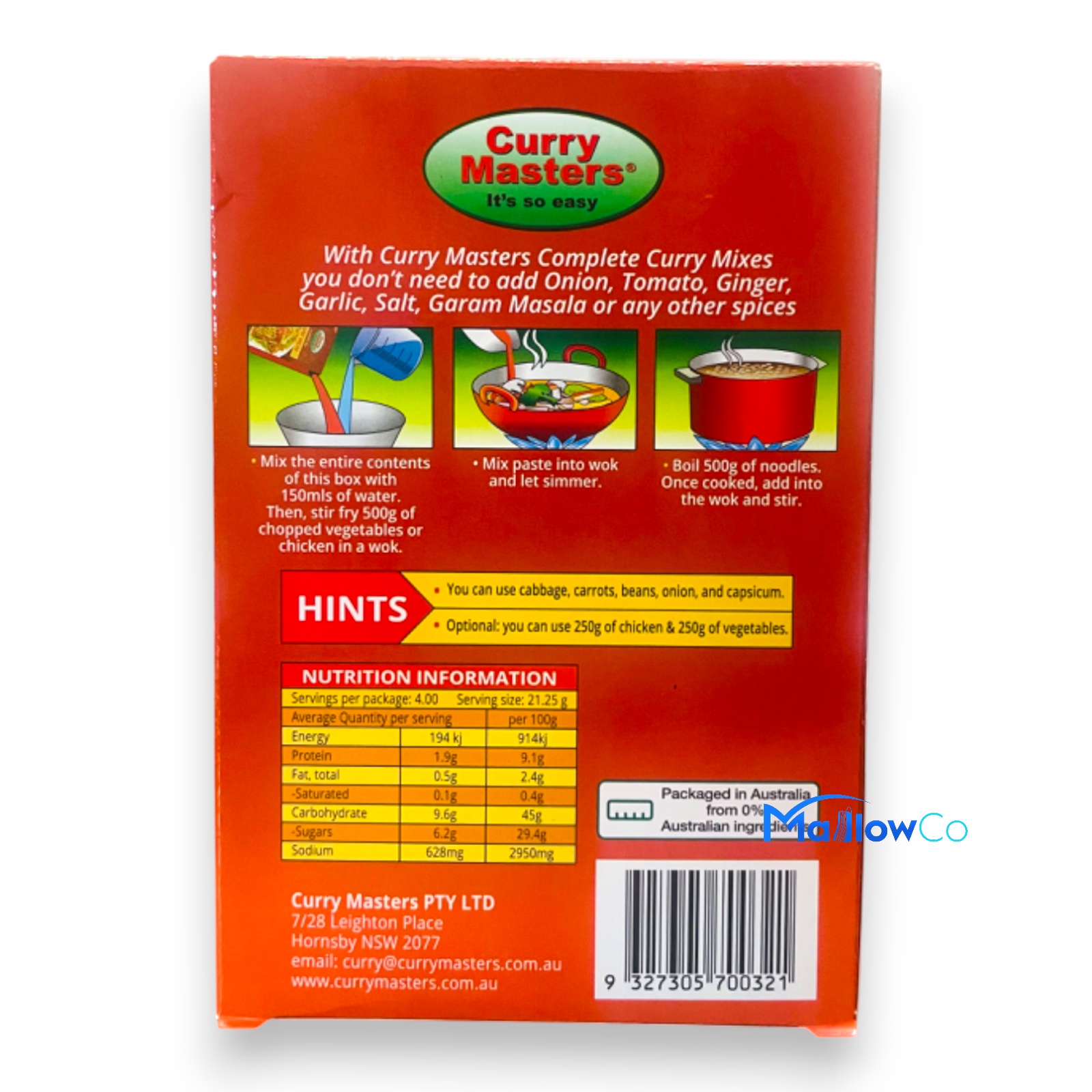 Curry Masters Chowmein Masala - Spices & Premix 1pcs by Curry Master - Image 2
