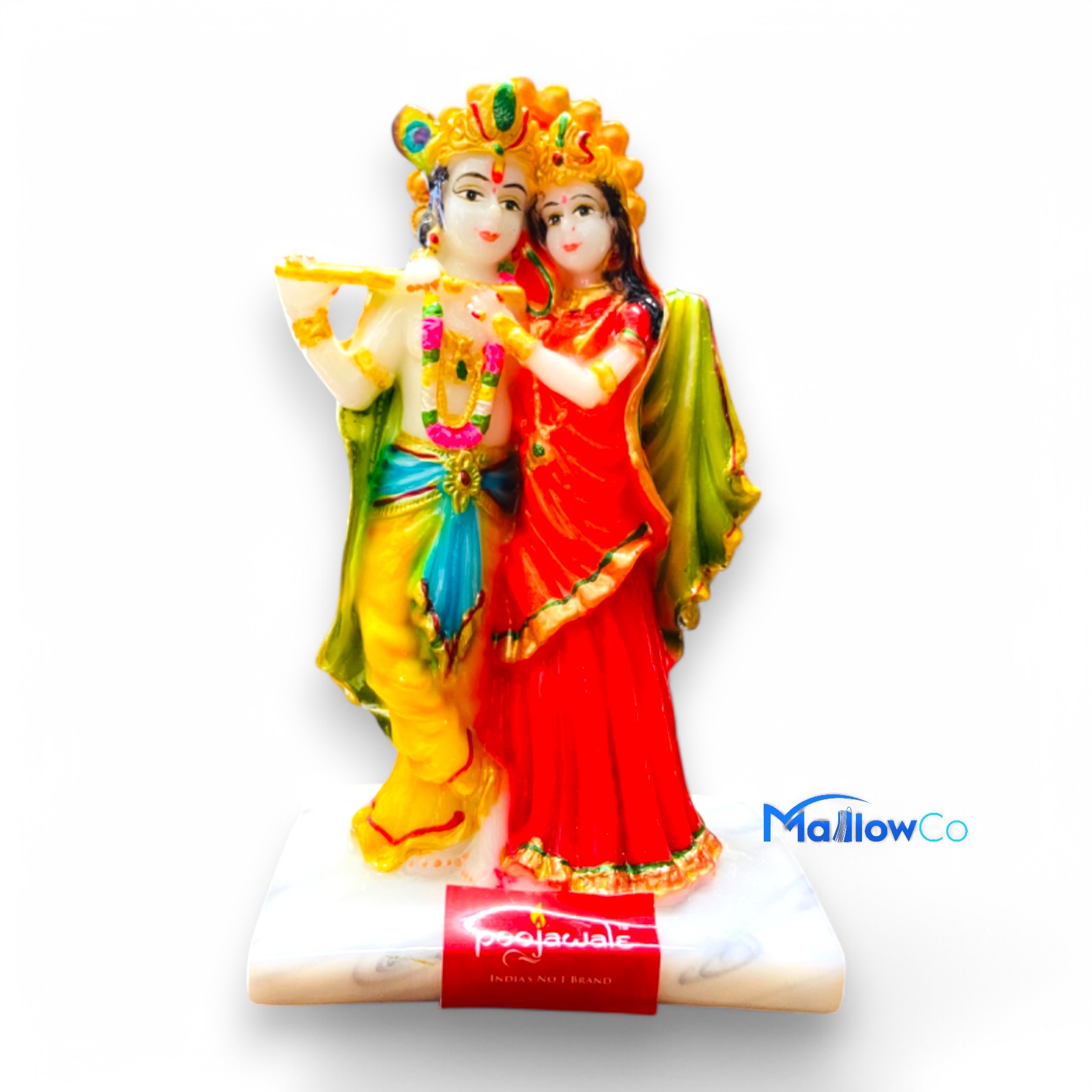 Radha Krishna Murti Idol Statue Sculpture 14cm - Festive & Occasions 1pcs - Image 2