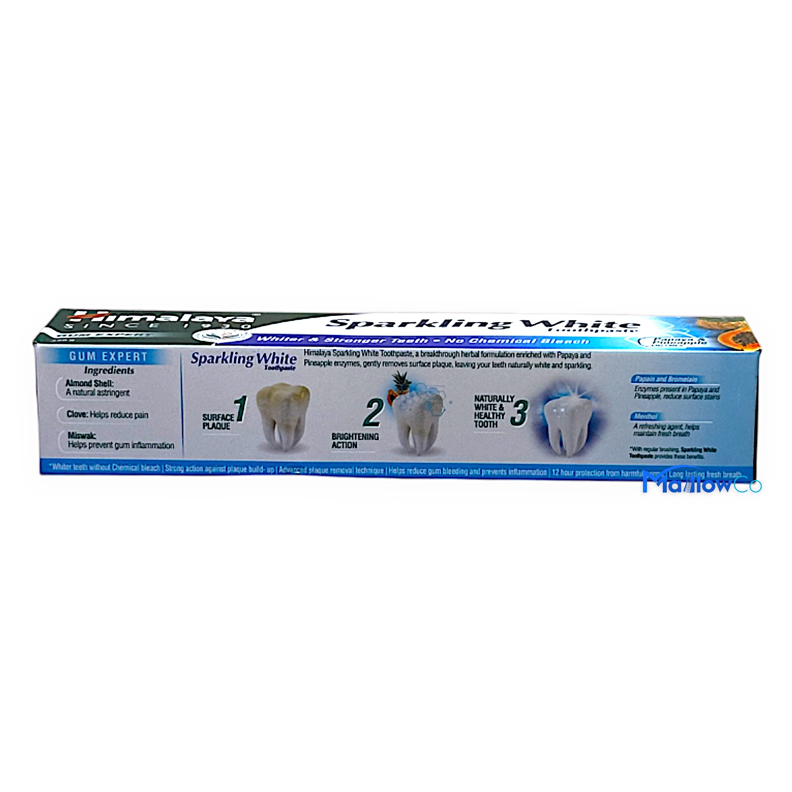 Himalaya Sparkling White Toothpaste - Cosmetics & Health 150gm by Himalaya - Image 2