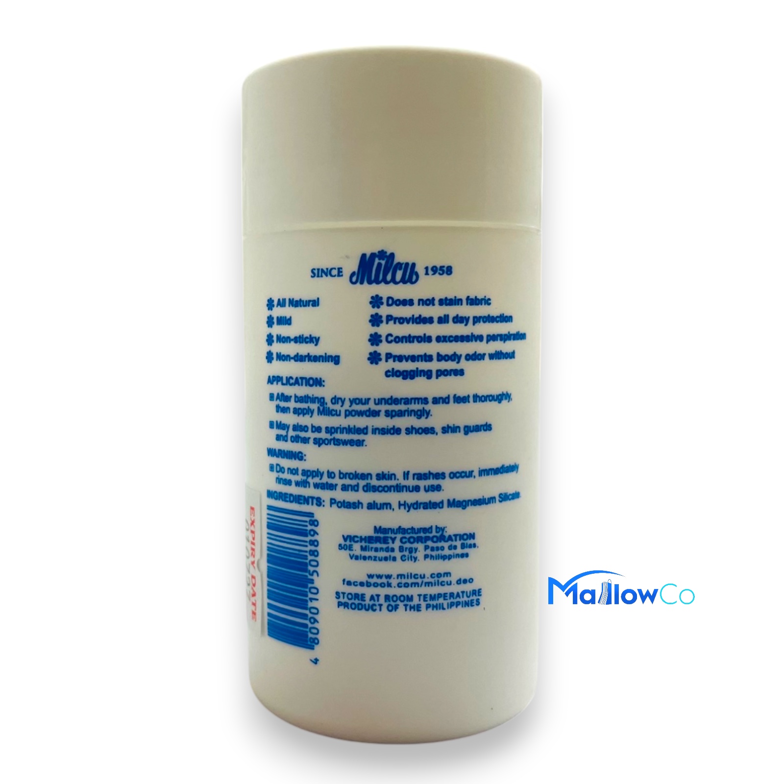 Milcu Underarm and Foot Deodorant Powder - Cosmetics & Health 1pcs - Image 2