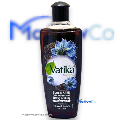Vatika Natural Black Seed Strong and Shiny 200ml - Cosmetics & Health 200ml by Dabur - Image 1