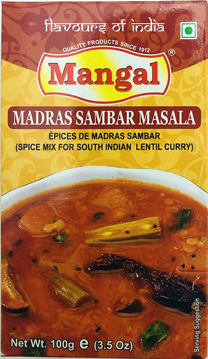 Mangal Madrash Sambar Masala - Spices & Premix 100gm by Mangal - Image 1