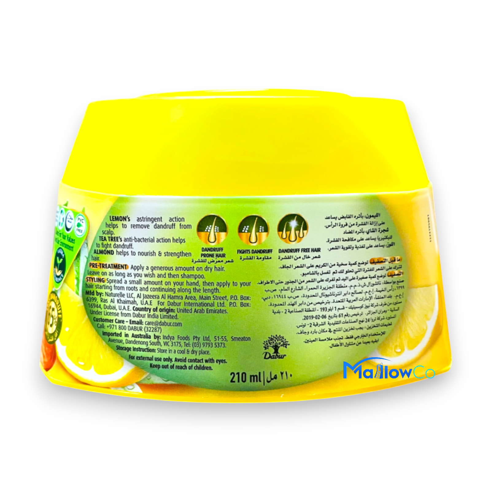 Vatika Styling Hair Cream Dandruff Guard 210ml - Cosmetics & Health 1pcs by Vatika - Image 3