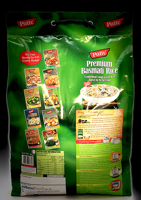 Basmati Rice Pattu Premium - Rice & Flour 5kg - Image 3