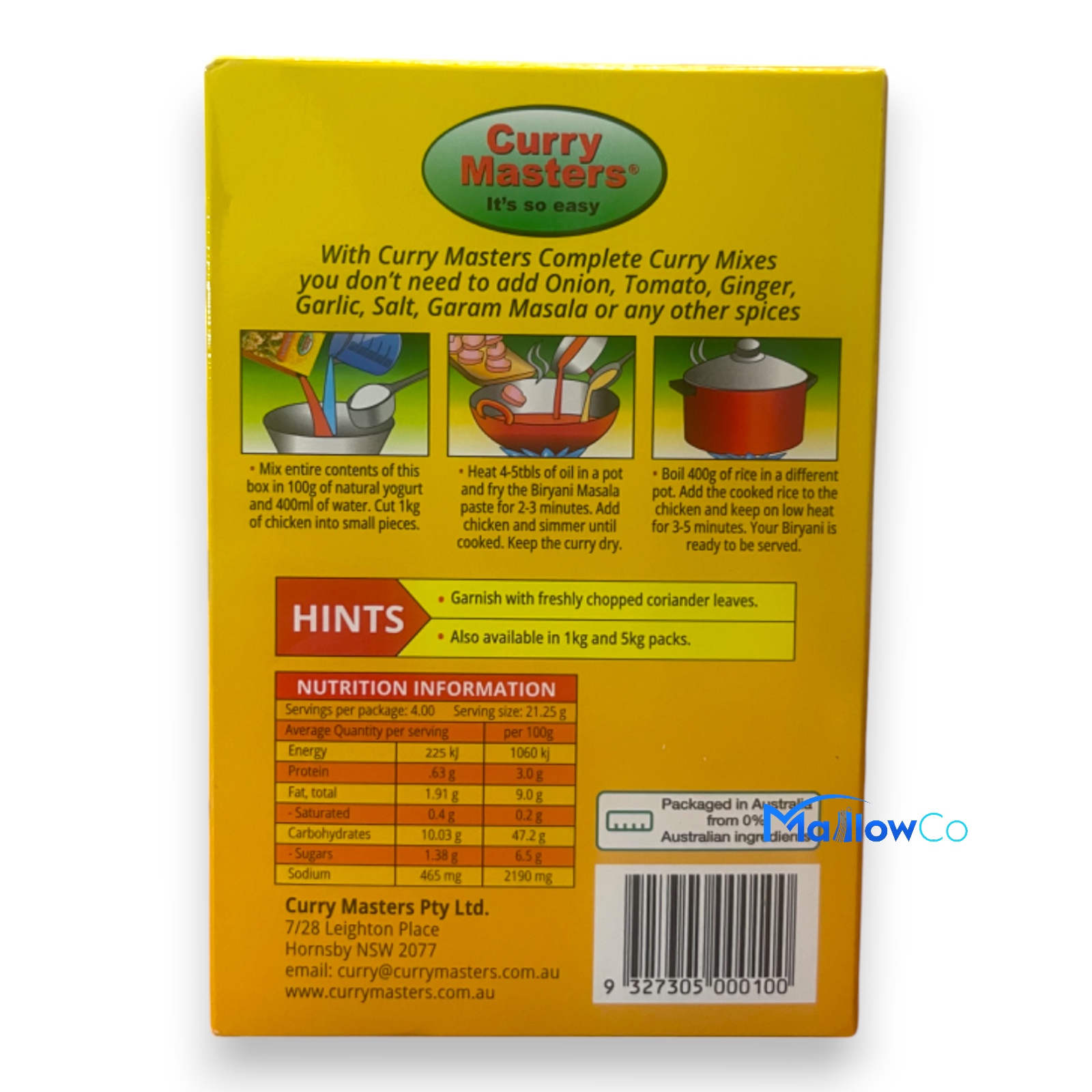 Curry Masters Biryani Masala - Spices & Premix 1pcs by Curry Master - Image 2