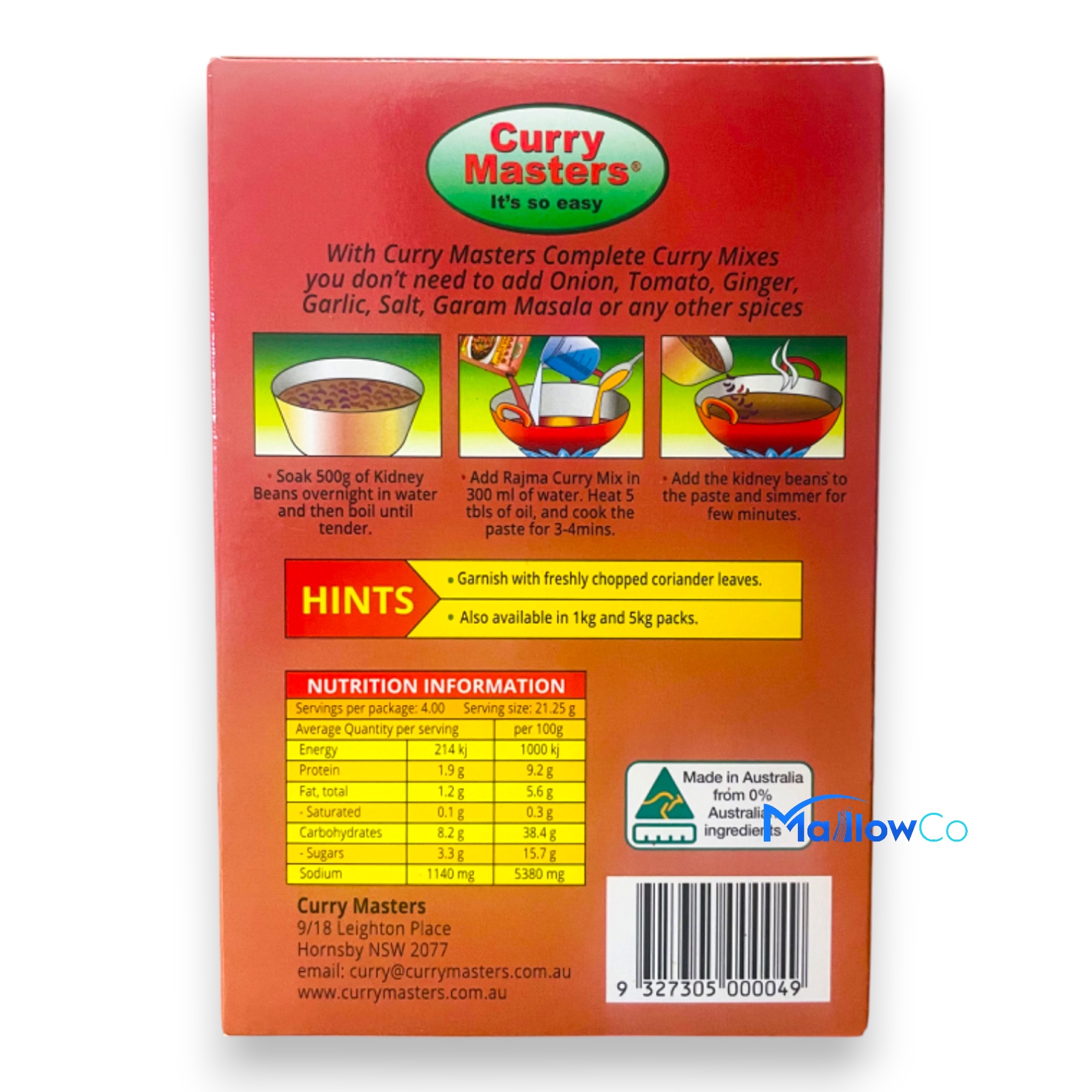 Curry Masters Rajma Curry || Complete Curry Mix Masala - Spices & Premix 1pcs by Curry Master - Image 2