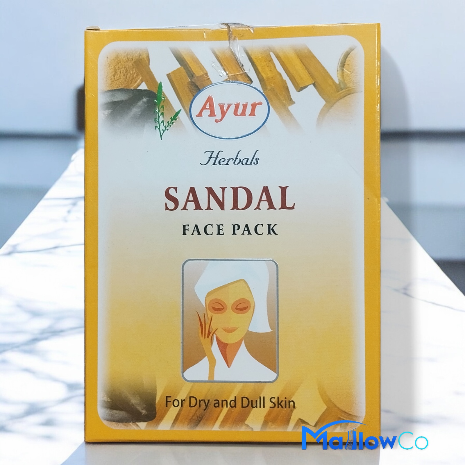 Ayur Herbal Sandal Face Pack - Cosmetics & Health 1pcs - Image 3