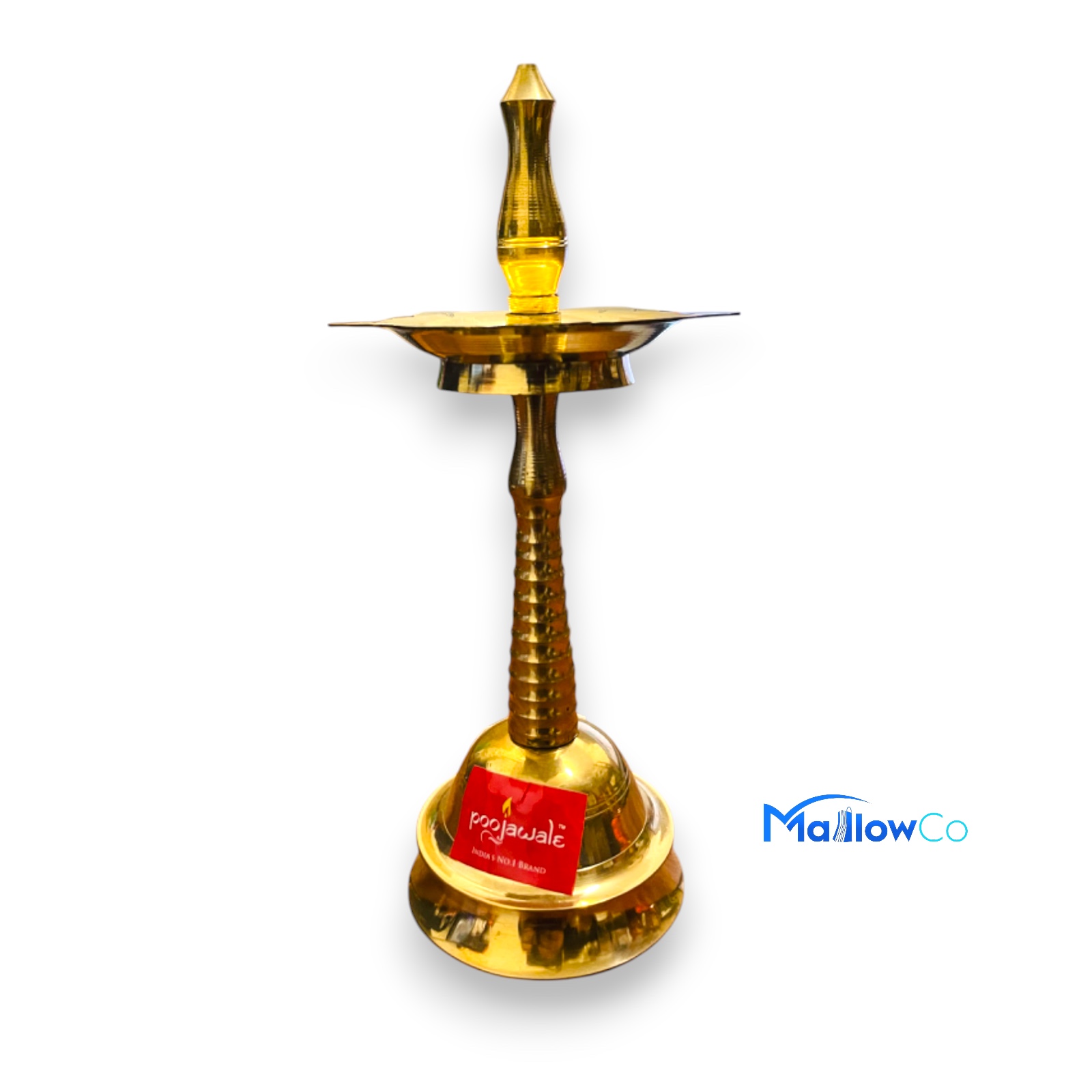 Brass Arati Lamp 20cm Height - Kitchen & Utensils 1pcs