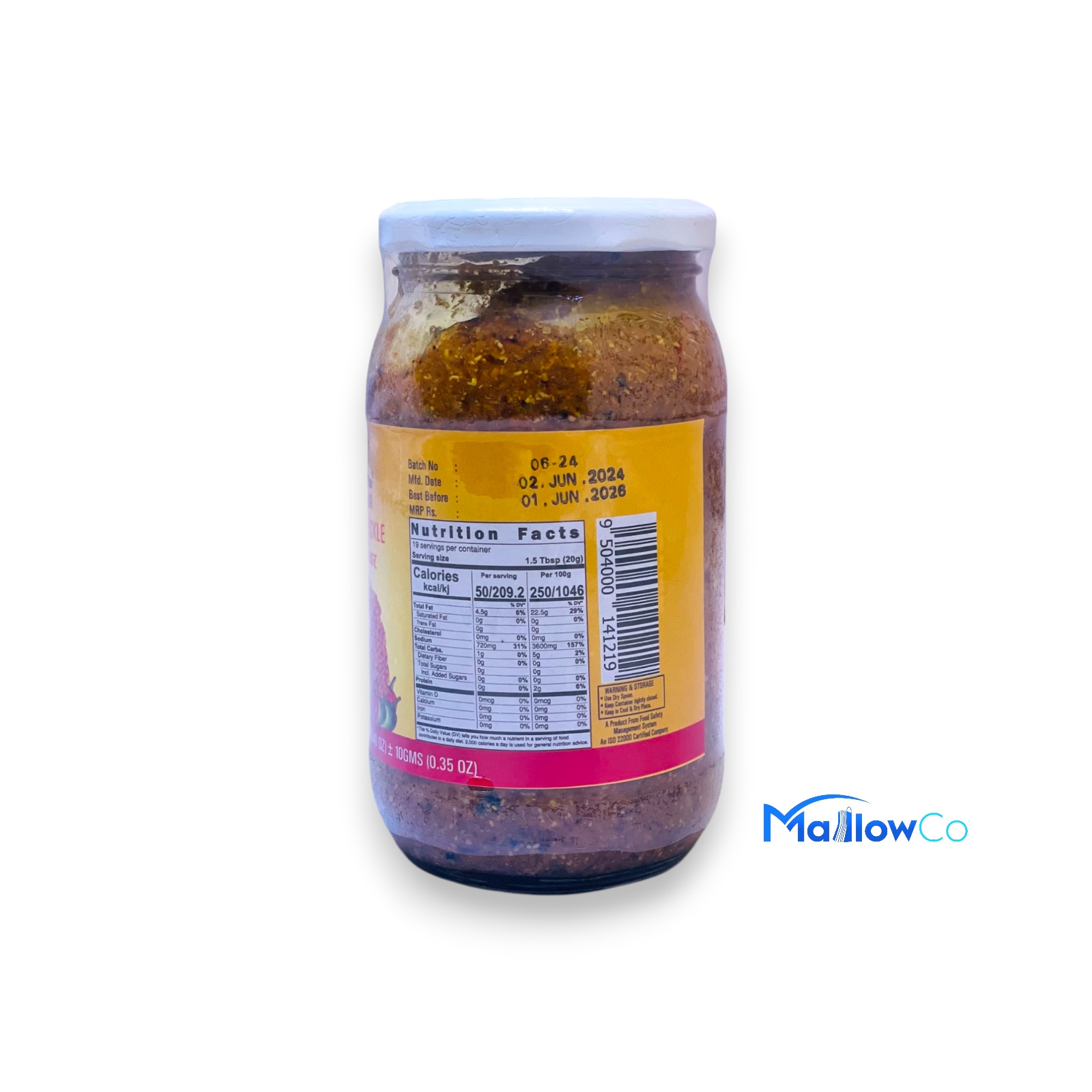 Aamako Fenugreek Pickle 380g - Spices & Premix 1pcs by Aamako Achar - Image 2