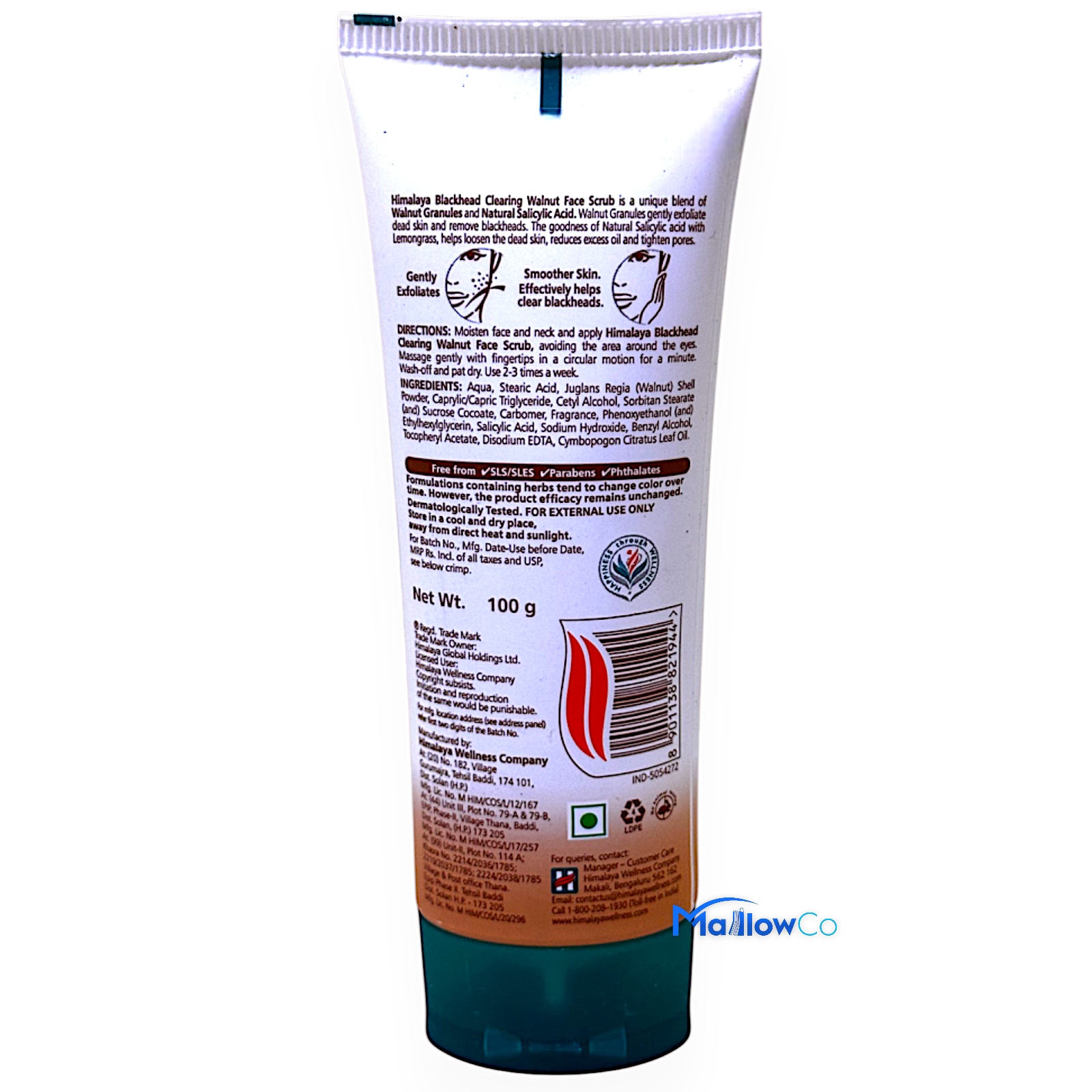 Himalaya Blackhead Clearing Walnut Facewash - Cosmetics & Health 100gm by Himalaya - Image 2
