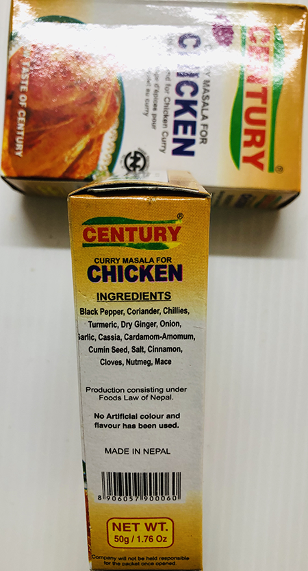 Century Chicken Masala - Spices & Premix 1pcs by Century
