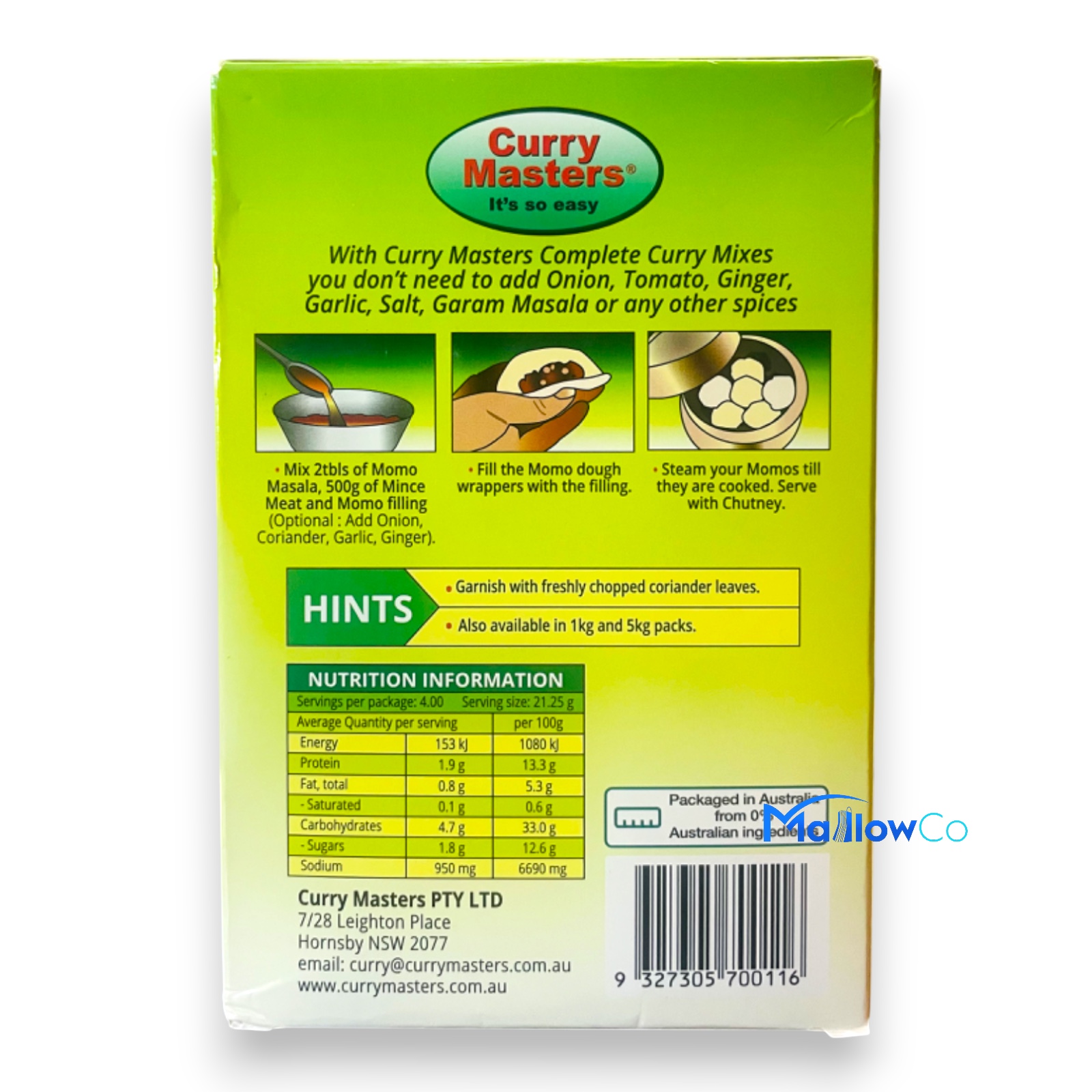 Curry Masters Momo Masala - Spices & Premix 1pcs by Curry Master - Image 2