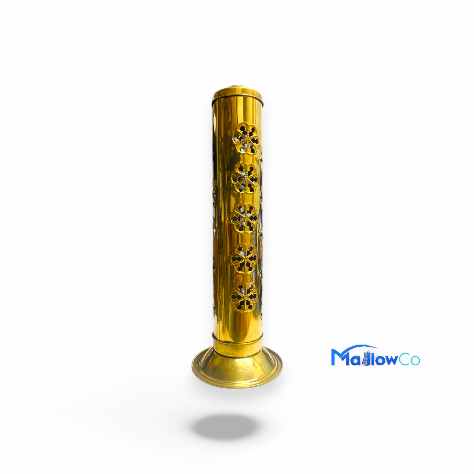 Brass Agarbatti Stand with Ash Catcher 10 inch - Festive & Occasions 1pcs - Image 2