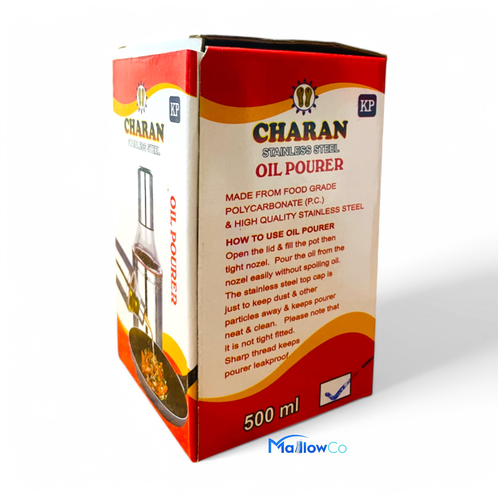 Oil Pourer Stainless Steel 500ml - Kitchen & Utensils 1pcs - Image 3