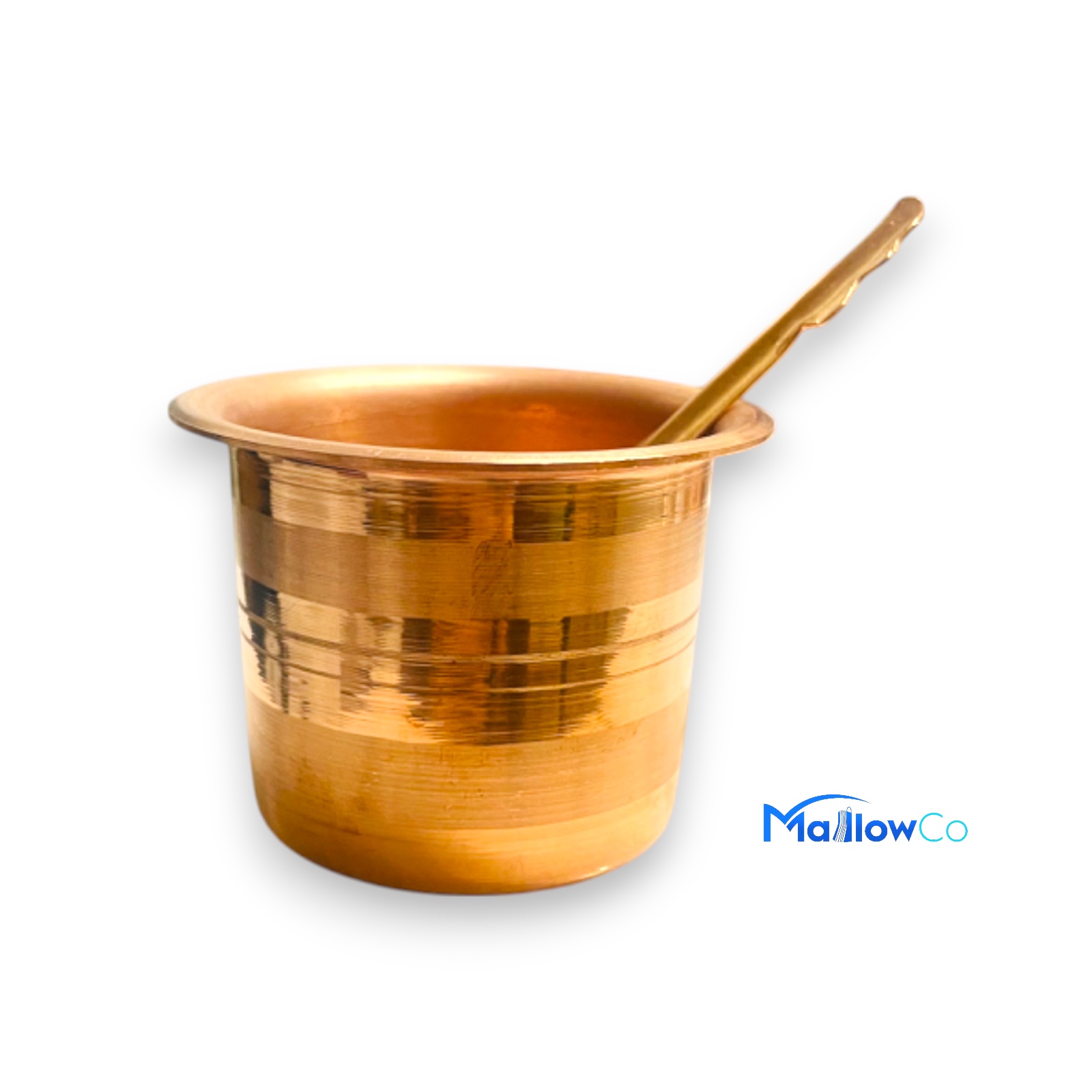 Pancha Patra With Spoon Copper