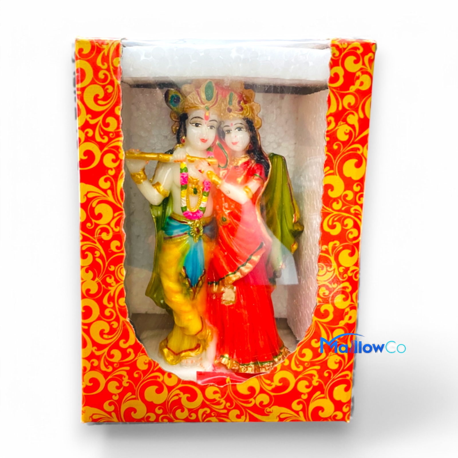 Radha Krishna Murti Idol Statue Sculpture 14cm