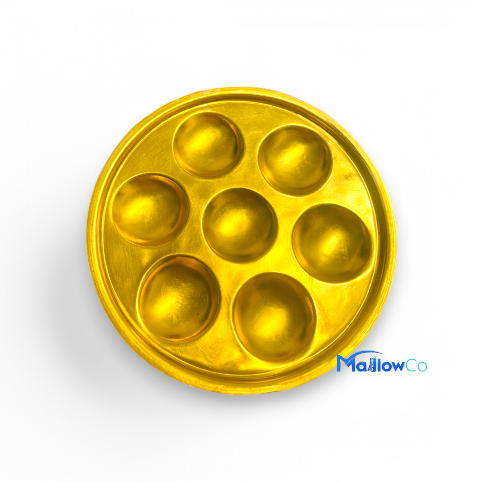 Brass Thali Saptapala 9 inch