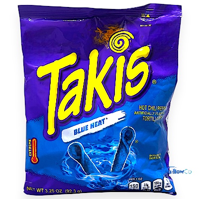 Takis Blue Heat – Hot Chili Pepper Spicy Rolled Tortilla Chips
