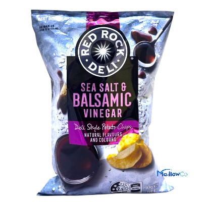 Red Rock Deli Sea Salt & Balsamic Vinegar Potato Chips – Premium Deli-Style Snack