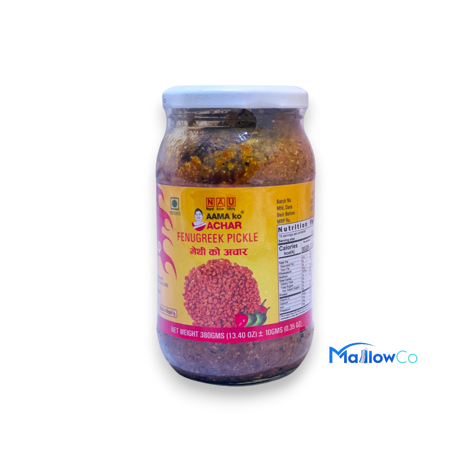 Aamako Fenugreek Pickle 380g