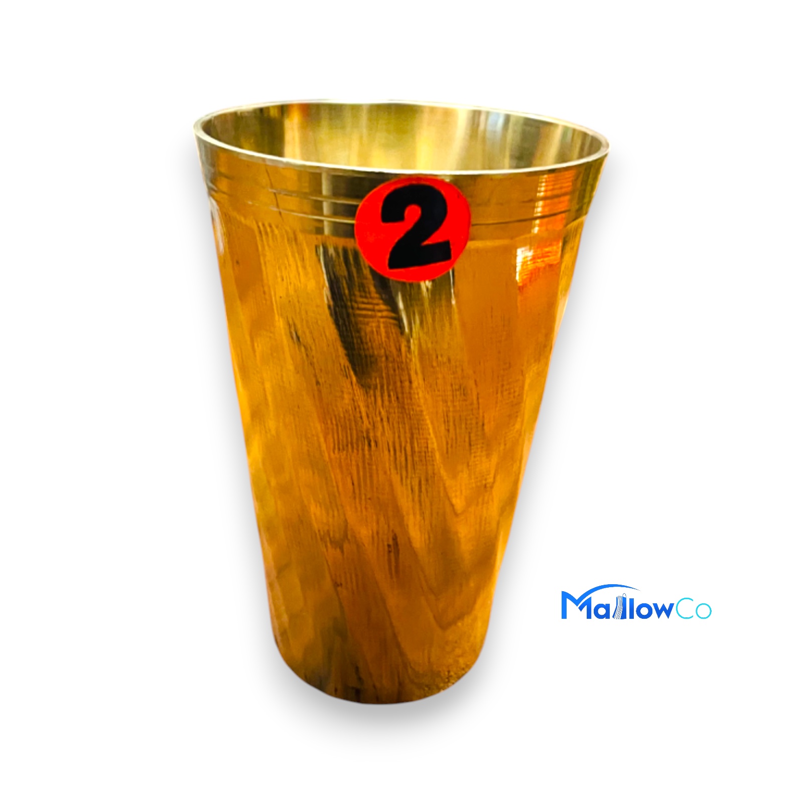 Brass Glass Large 12cm