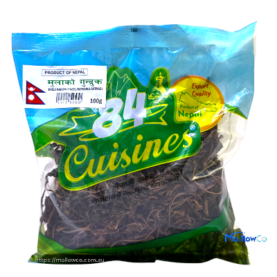 Mulako Gundruk (Dried Radish Leaves)