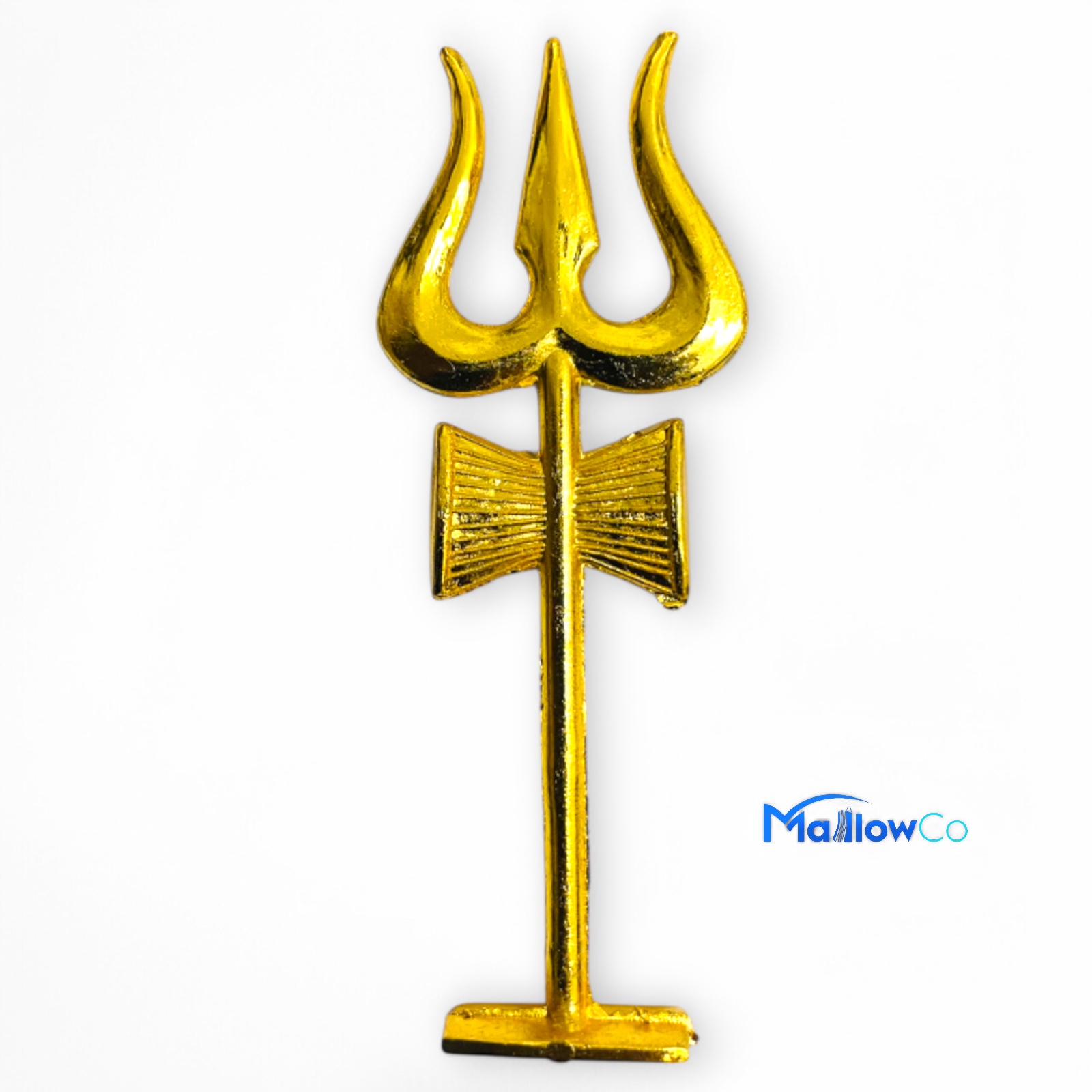 Dhurghatana Nasak Traditional Brass Trishul 11cm