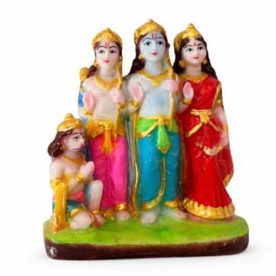 Shri Ram Darbar Parivar (comprising Lord Rama, Mata Sita, Lakshmana, and Hanuman)